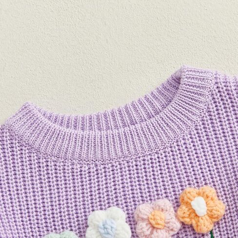 Infant Baby Girl Boy Sweater Baby Crewneck Pullover Sweater Toddler Girl Knit Sweatshirt Warm Fall Winter Clothes in Saudi Arabia