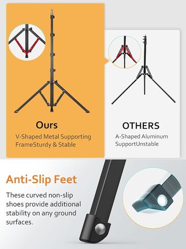 AOCHUAN 155cm Lightweight Extendable Phone Tripod for iPhone, Adjustable 14.5"-60.1" Photography Phone Stand, Portable & Stable Travel Tripod for Smartphone, Video Recording, Live Streaming in Saudi Arabia