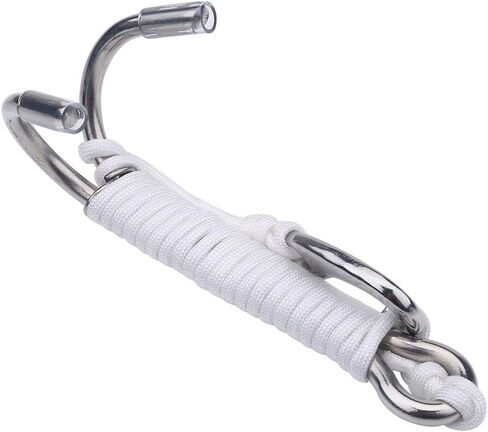 Diving Hook for Cave Dive, Nylon and Stainless Steel Material, Relaxing Drift for Underwater Exploration, WhiteBlack in Saudi Arabia