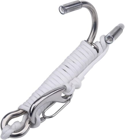 Diving Hook for Cave Dive, Nylon and Stainless Steel Material, Relaxing Drift for Underwater Exploration, WhiteBlack in Saudi Arabia