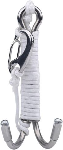 Diving Hook for Cave Dive, Nylon and Stainless Steel Material, Relaxing Drift for Underwater Exploration, WhiteBlack in Saudi Arabia