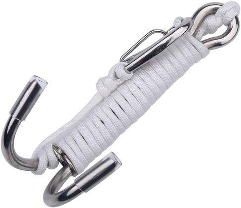 Diving Hook for Cave Dive, Nylon and Stainless Steel Material, Relaxing Drift for Underwater Exploration, WhiteBlack in Saudi Arabia