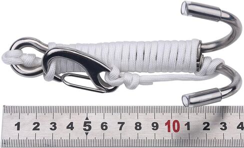 Diving Hook for Cave Dive, Nylon and Stainless Steel Material, Relaxing Drift for Underwater Exploration, WhiteBlack in Saudi Arabia