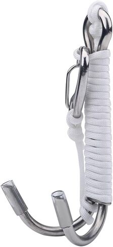 Diving Hook for Cave Dive, Nylon and Stainless Steel Material, Relaxing Drift for Underwater Exploration, WhiteBlack in Saudi Arabia