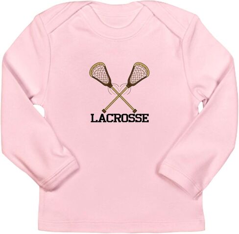 تي شيرت CafePress Lacrosse بأكمام طويلة للرضع تي شيرت لطيف بأكمام طويلة للأطفال الرضع in Kuwait