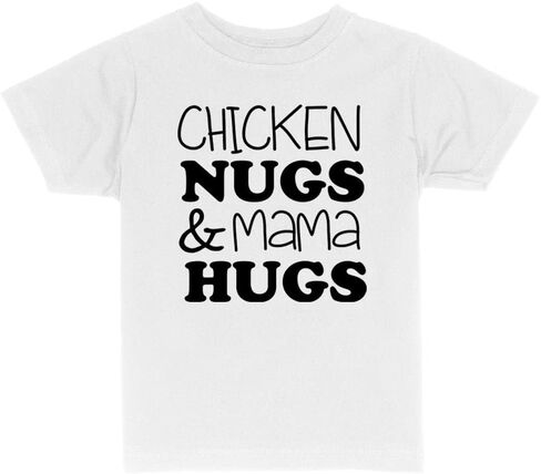Chicken Nugs and Mama Hugs Toddler Kids T-Shirt in Saudi Arabia