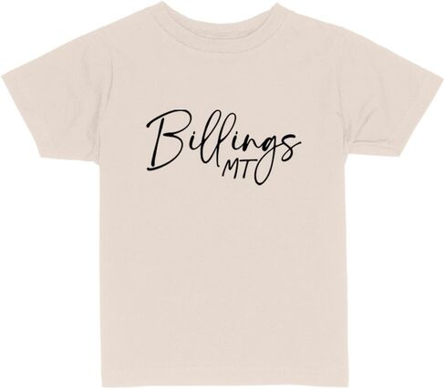 Script Billings Montana Toddler Kids T-Shirt in Saudi Arabia