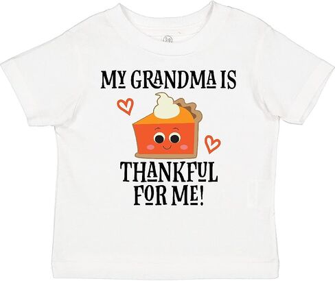 inktastic Thanksgiving Grandma Thankful for Me Baby Toddler T-Shirt in Saudi Arabia