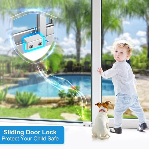 Sliding Window Locks,for Horizontal Sliding Windows,Window Security Lock with Key,Adjustable Aluminum Easv to Install Window Stopper,Window Locks for Up and Down Windows (10 Sets Silver) in Saudi Arabia