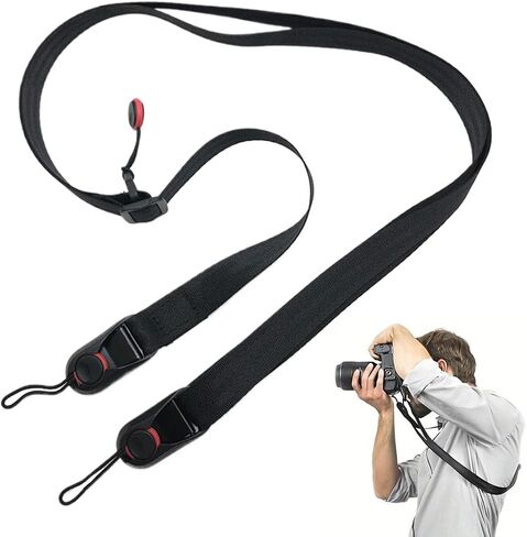 Adjustable Camera Shoulder Strap for DSLR, Quick-Release Neck Band, Washable & Durable for Photography in Saudi Arabia