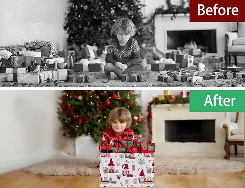 Large Christmas Holiday Baskets for Gifts Empty Cute Women Families Collapsible Storage Bin (Red Gnome Blue Flower) in Saudi Arabia