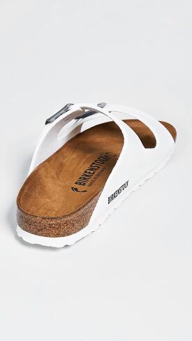 صنادل أريزونا النسائية من Birkenstock - ضيق، أبيض/أبيض، 9 متوسط ​​أمريكي in Saudi Arabia