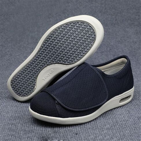 Men Women Edema Shoes, Memory Foam Diabetic Slipper Unisex Outdoor Indoor Orthopaedic Slippers Anti-Skid Wide Fit Swollen Feet Shoes in Saudi Arabia
