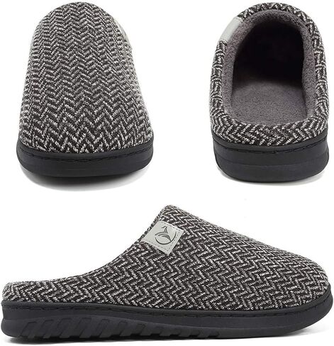 Unisex Warm Slippers Womens Cozy Memory Foam Slippers Men Casual Slip On Winter House Shoes in Saudi Arabia