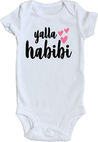 بدلة TwentyFourDoves Yalla Habibi للأطفال، جديدة على الطاقم، عيد مبارك، الطفل العربي in Kuwait