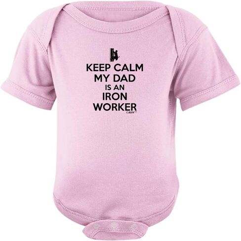Keep Calm My Dad is an Iron Worker Bodysuit in Saudi Arabia