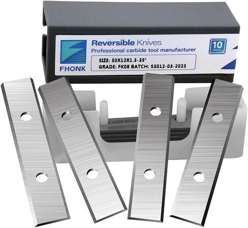 60mm Rectangle Carbide Inserts Replacement Knives Blades, for Flush Trim Router Bit, Fits Spiral Helical Planer Cutter Head, Wood Lathe Turning Tool, 10pcs (60x12x1.5-35°) in Saudi Arabia