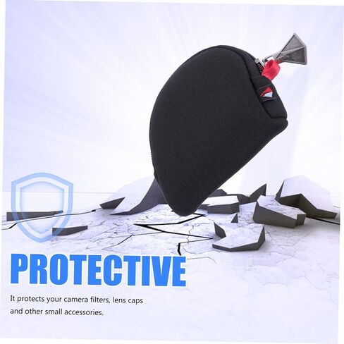 ARTIBETTER Neoprene Camera Lens Filter Pouch with Zipper Protective Case for Outdoor Photography Accessories Storage and Portable Carrying Bag in Saudi Arabia