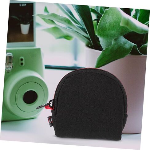 Neoprene Round Filter Pouch Camera Lens Organizer with Mesh Storage Bag Portable Lightweight Protective Case for Outdoor Photography Accessories in Saudi Arabia