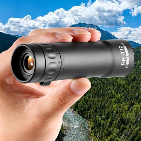 12x42Monocular Telescope Outdoor Mini Portable High Magnification Telescope,Black in Saudi Arabia