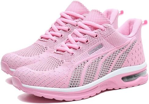 Womens mesh Breathable Running Shoes air Cushion Lightweight Sneakers Lace up Walking Tennis Shoes in Saudi Arabia