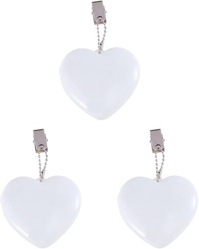 Uonlytech 3pcs Purse Light Handbag Light, Sensor Touch Activated Mini Heart Shape Night Lamp Handbag Purse Lamp for Women & Girls Bag Accessories in Saudi Arabia