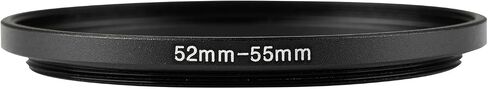52mm to 55mm Step-Up Ring Adapter,52mm to 55mm Step Up Filter Ring,for All Brands UV ND CPL Metal Stepping Up Ring Adapter Filter (52mm to 55mm) in Saudi Arabia