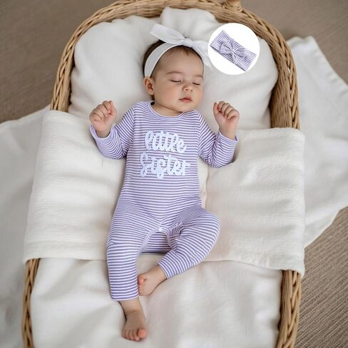 Hello Im New Here Newborn Baby Girl Coming Home Outfit Long Sleeve Romper Waffle Knit Jumpsuit Infant Clothes in Kuwait