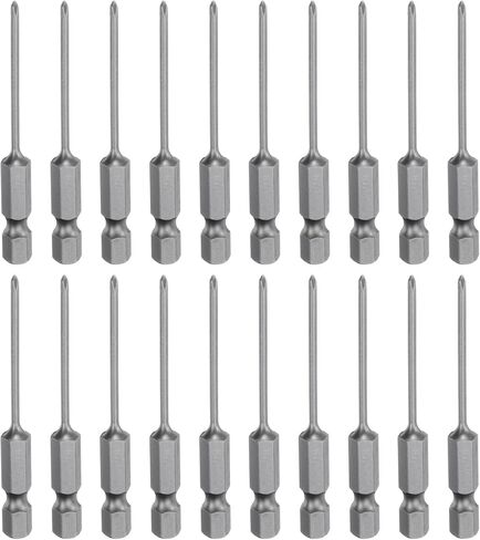 HARFINGTON 20pcs #1 Phillips Screwdriver Bit PH1 1/4" Hex Shank 4.3" (110mm) Long Magnetic S2 Steel Industrial Grade Screw Driver Bit Cross Head Electric Drill Bits 0.12" (3mm) Rod in Saudi Arabia