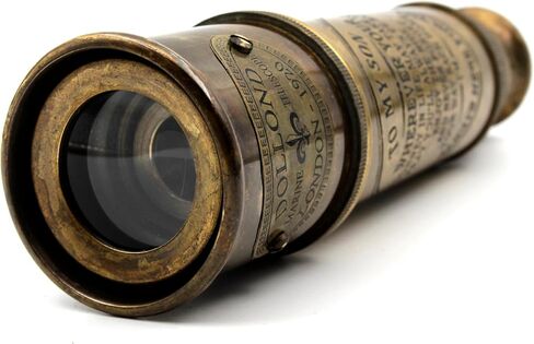 Handcrafted Brass Nautical Telescope in Wooden Box | to My Grandson Engraved Spyglass from Grandparents | Meaningful Graduation, Birthday, Christmas, Baptism Gift | Vintage Collectible in Saudi Arabia