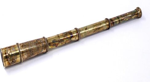 Handcrafted Brass Nautical Telescope in Wooden Box | to My Grandson Engraved Spyglass from Grandparents | Meaningful Graduation, Birthday, Christmas, Baptism Gift | Vintage Collectible in Saudi Arabia