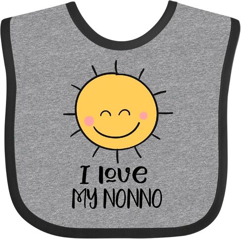 inktastic I Love My Nonno Cute Sunshine Baby Bib in Saudi Arabia