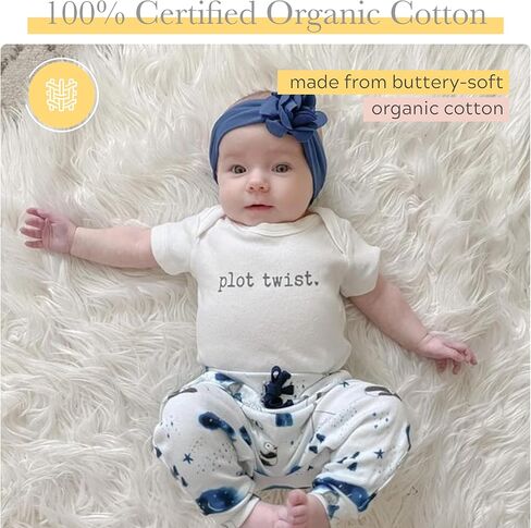 بدلة أطفال من Finn + Emma مصنوعة من القطن العضوي - قطعة واحدة محايدة للجنسين للأطفال من عمر 0 ​​إلى 12 شهرًا بمقاسات وأنماط متعددة in Kuwait