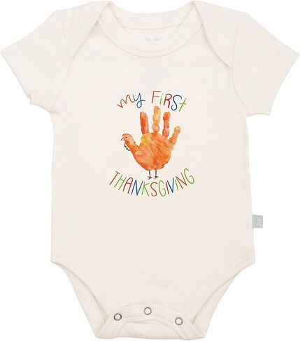 بدلة أطفال من Finn + Emma مصنوعة من القطن العضوي - قطعة واحدة محايدة للجنسين للأطفال من عمر 0 ​​إلى 12 شهرًا بمقاسات وأنماط متعددة in Kuwait