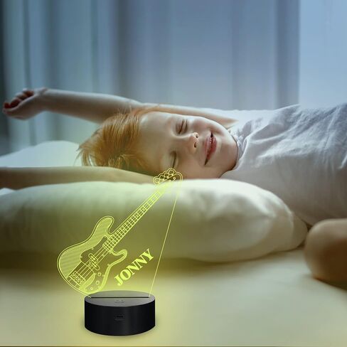 Guitar Gifts, Bass Guitars Night Light, Music Lamp with 16 Colors Changing & Timer & Dimmer, Gifts for Birthday, Xmas, Graduation, Back to School for Men, Boys, Teachers, Guitar Player in Saudi Arabia