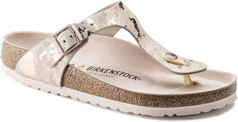 Birkenstock Women's Gizeh Sandals, Vintage Metallic Rose Copper, 8-8.5 Medium US in Saudi Arabia