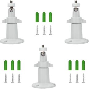 3Set Security Camera Wall Mounts Stands Support 360° Swivel & 90° Tilt Suitable for Arlo Pro Smart Cameras in Saudi Arabia