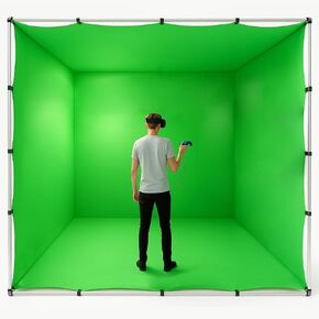 7.9 x 7.9 ft VR Green Screen Booth, Large Portable Studio Enclosure with Sturdy Frame, for Mixed Reality Recording, Video Shooting, Live Streaming, Photography & Gaming in Saudi Arabia