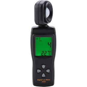 مستشعر ذكي احترافي من CHICIRIS AS803 شاشة LCD صغيرة مقياس ضوء رقمي Luxmeter -10~60 درجة مئوية، قياسات دقيقة للغاية تصل إلى 200000LUX، مقياس Luxmeter سهل الاستخدام in Kuwait