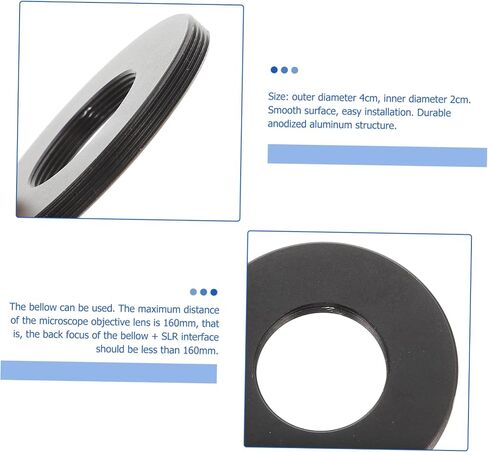 M42 to Microscope Camera Adapter Ring for DSLR Photography Precision Fit for Objective Lenses for Microscope Accessories and Scientific Imaging in Saudi Arabia