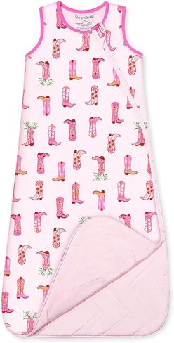 Rayon Made from Bamboo Viscose Sleep Sack 0-36 Months 1.0 Tog for Toddler and Baby sleepers 2-Way Zipper Newborn Sleep Sacks in Kuwait