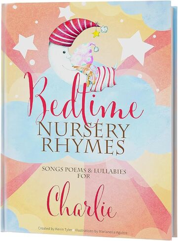 Personalized Bedtime Stories Nursery Rhymes Book - Custom with Child’s Name - Baby Name Book Gift for Boys & Girls - Keepsake Bedtime Stories for Kids, Personalized Baby Book in Saudi Arabia