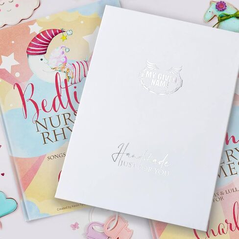 Personalized Bedtime Stories Nursery Rhymes Book - Custom with Child’s Name - Baby Name Book Gift for Boys & Girls - Keepsake Bedtime Stories for Kids, Personalized Baby Book in Saudi Arabia