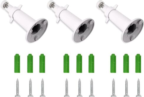 3Set Security Camera Wall Mounts Stands Support 360° Swivel & 90° Tilt Suitable for Arlo Pro Smart Cameras in Saudi Arabia