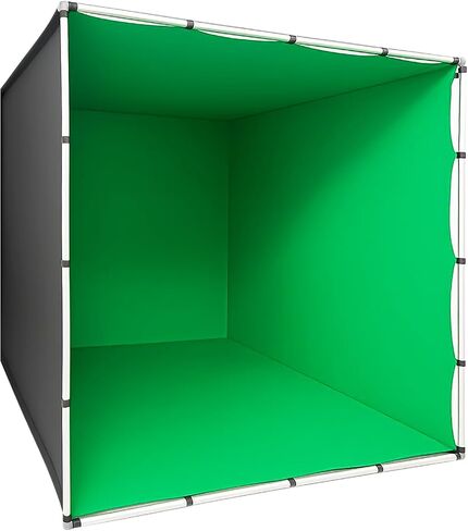 7.9 x 7.9 ft VR Green Screen Booth, Large Portable Studio Enclosure with Sturdy Frame, for Mixed Reality Recording, Video Shooting, Live Streaming, Photography & Gaming in Saudi Arabia