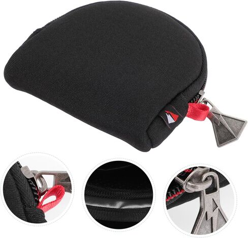 Gadpiparty Portable Neoprene Lens Pouch with Zipper Camera Filter Storage Bag Water Resistant Protective Case for Photographers Scratch and Drop Resistant Compact Black S in Saudi Arabia