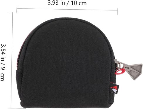 Gadpiparty Portable Neoprene Lens Pouch with Zipper Camera Filter Storage Bag Water Resistant Protective Case for Photographers Scratch and Drop Resistant Compact Black S in Saudi Arabia