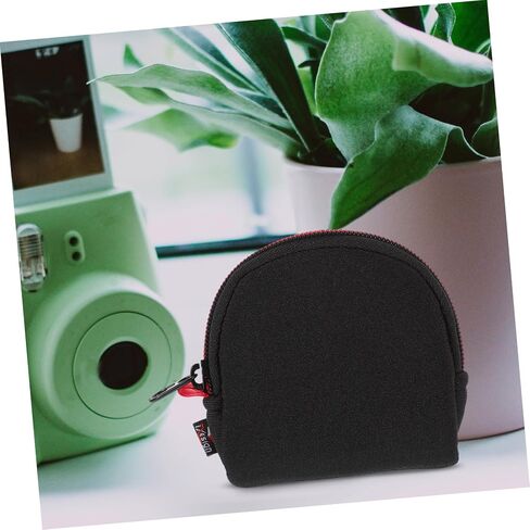 Gadpiparty Portable Neoprene Lens Pouch with Zipper Camera Filter Storage Bag Water Resistant Protective Case for Photographers Scratch and Drop Resistant Compact Black S in Saudi Arabia