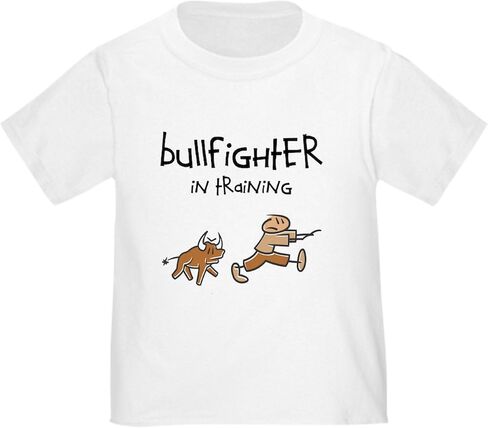 تي شيرت CafePress Bullfighter in Training للأطفال الصغار تي شيرت برسومات لطيفة للأطفال الصغار، 100% قطن in Kuwait