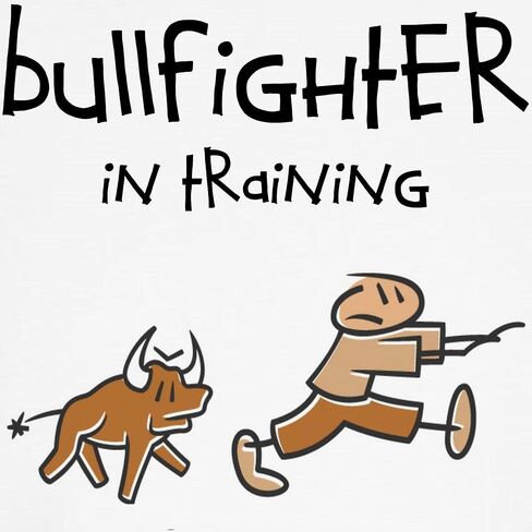 تي شيرت CafePress Bullfighter in Training للأطفال الصغار تي شيرت برسومات لطيفة للأطفال الصغار، 100% قطن in Kuwait